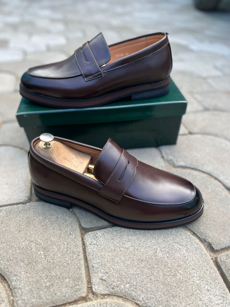 Mocassins en cuir élégants homme