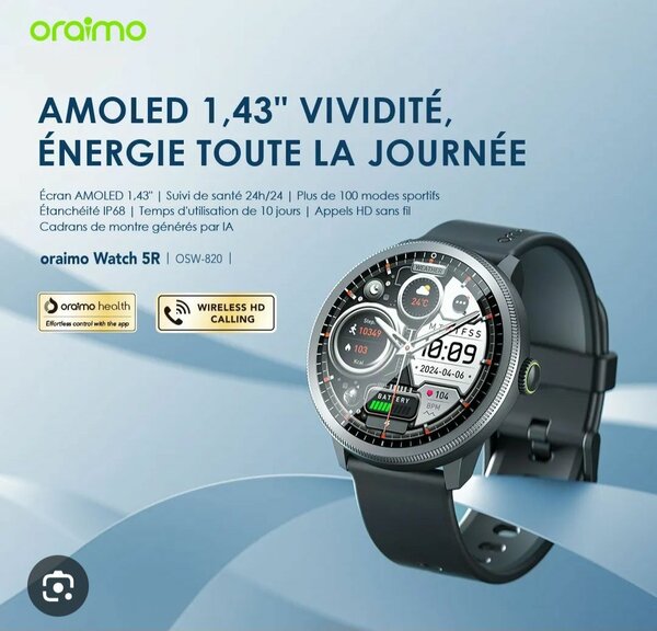 oraimo Watch 5R AMOLED 1.43"
