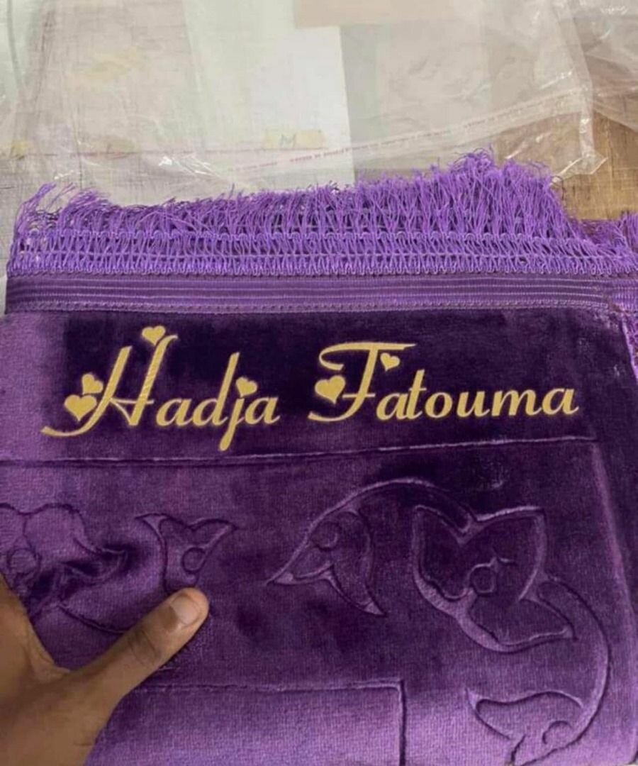 Tapis de prière personnalisé