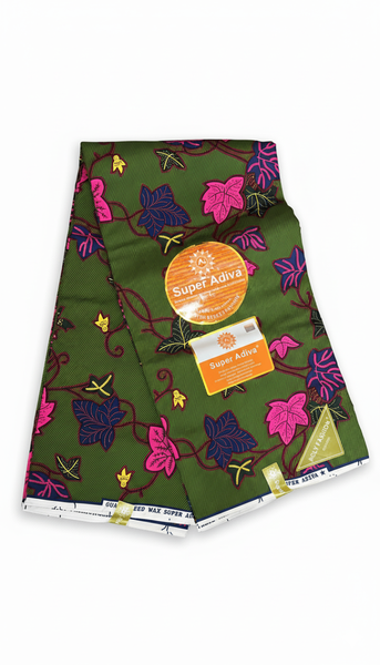 Tissu en Wax Floral Africain