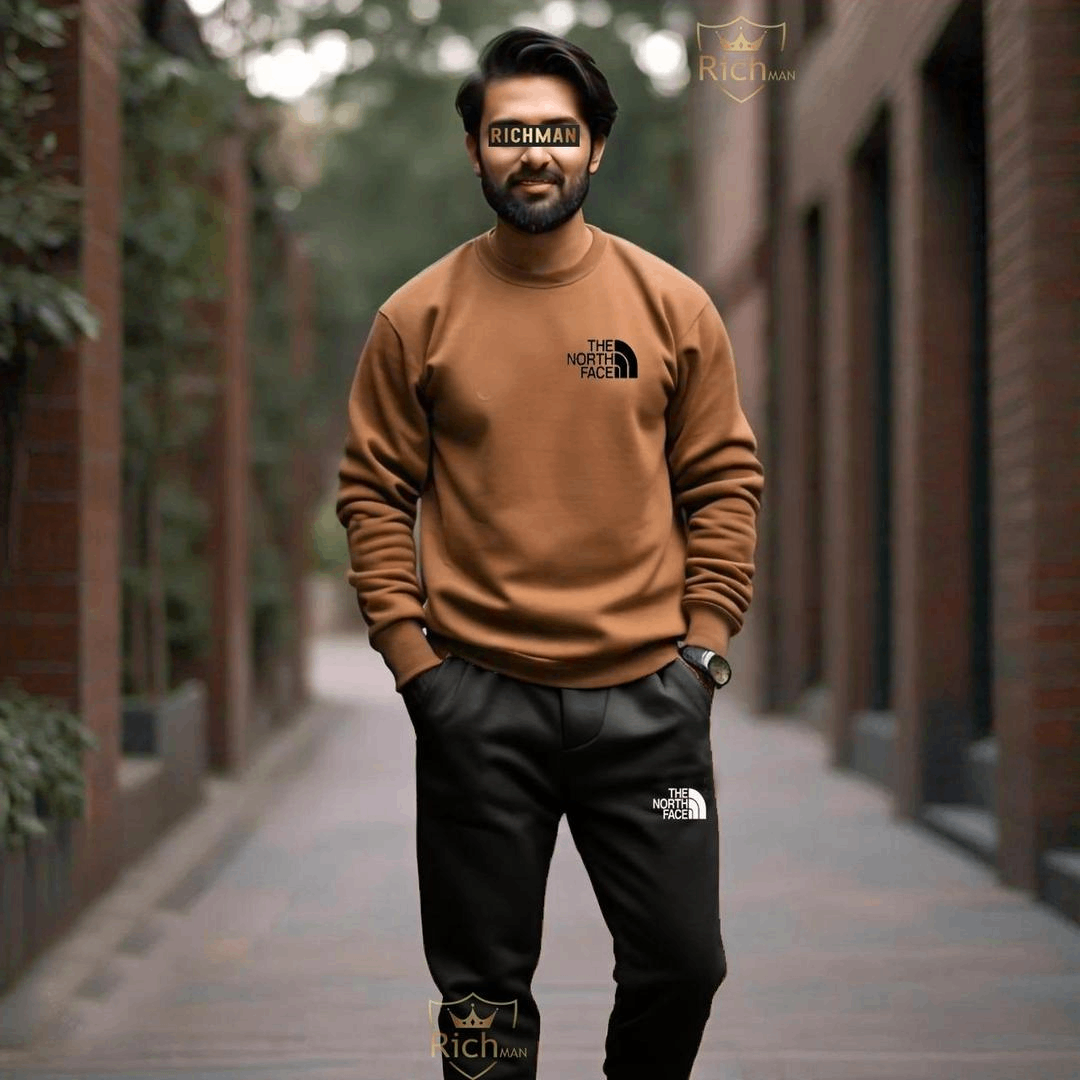 2pcs unisex fleece tracksuit for both boys and girls