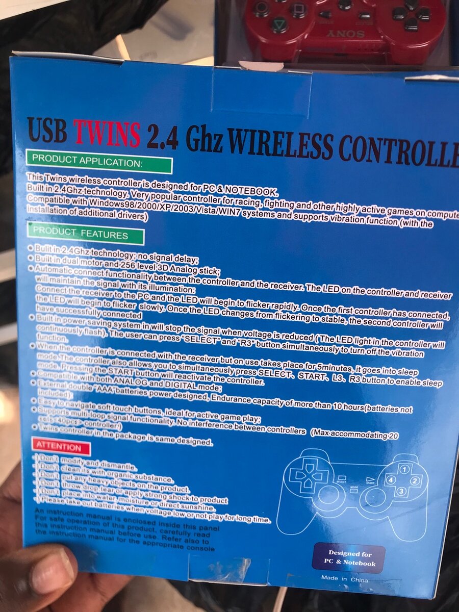 Wireless Twin Gamepad