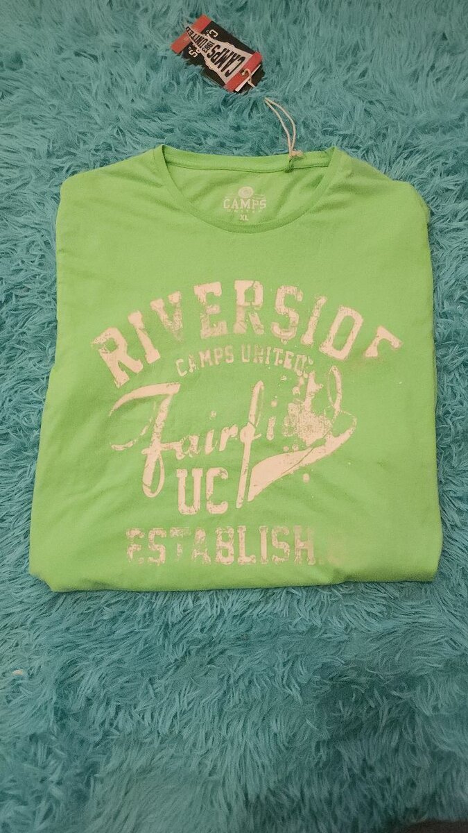 T-shirt vert homme décontracté