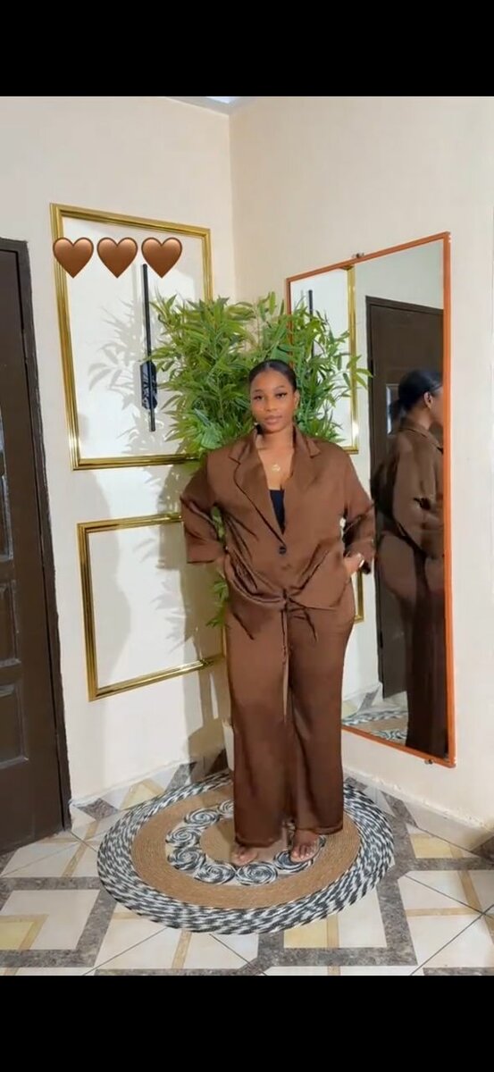 Ensemble marron élégant