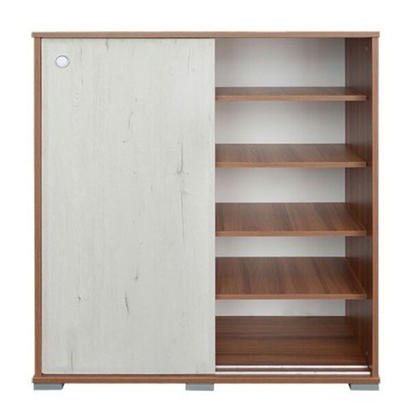 Étagère coulissante bois moderne