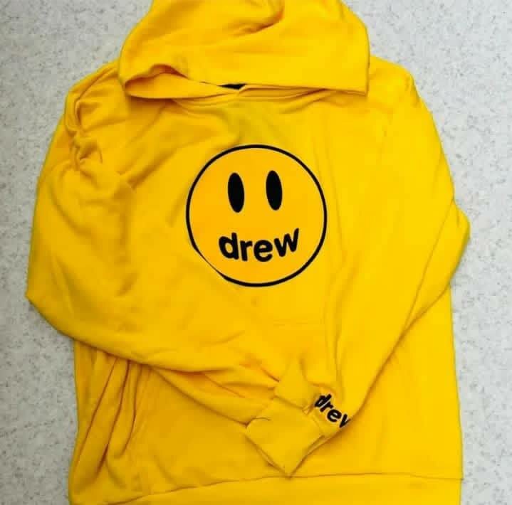 Sweat à capuche Drew jaune