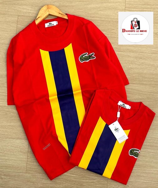 T-shirt Lacoste rouge homme