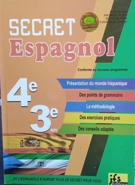Livre Secret Espagnol 4e et 3e