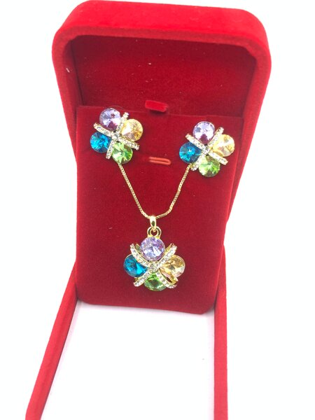 Ensemble chaîne plaqué or