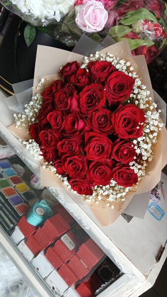 Bouquet de roses rouges