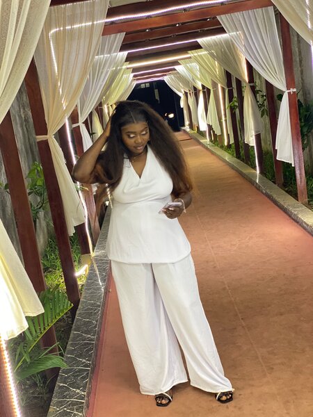 Ensemble blanc élégant