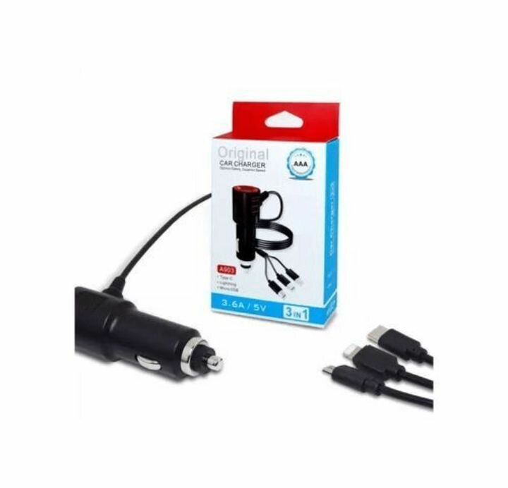 Chargeur de Voiture 3 en 1