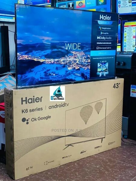 TV Haier 43 pouce androïde wifi direct Netflix youtube p