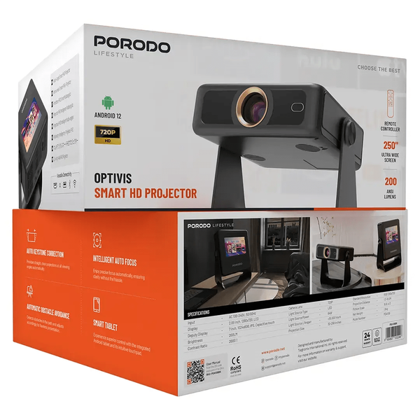 Projecteur HD Intelligent Porodo