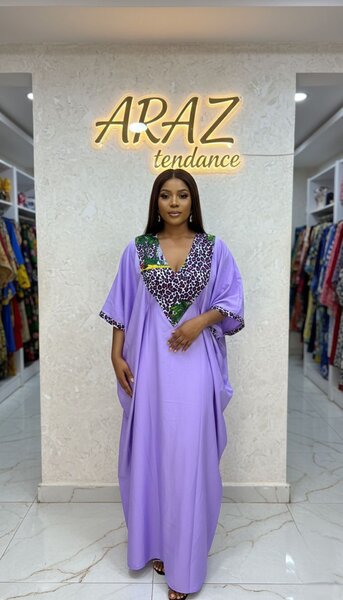 Caftan marocain violet ARAZ tendance