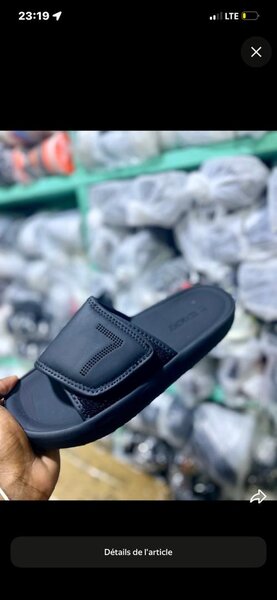 Sandales Homme Cuir Noir