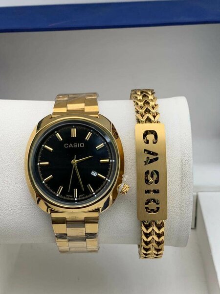 Casio chain watches with bracelet