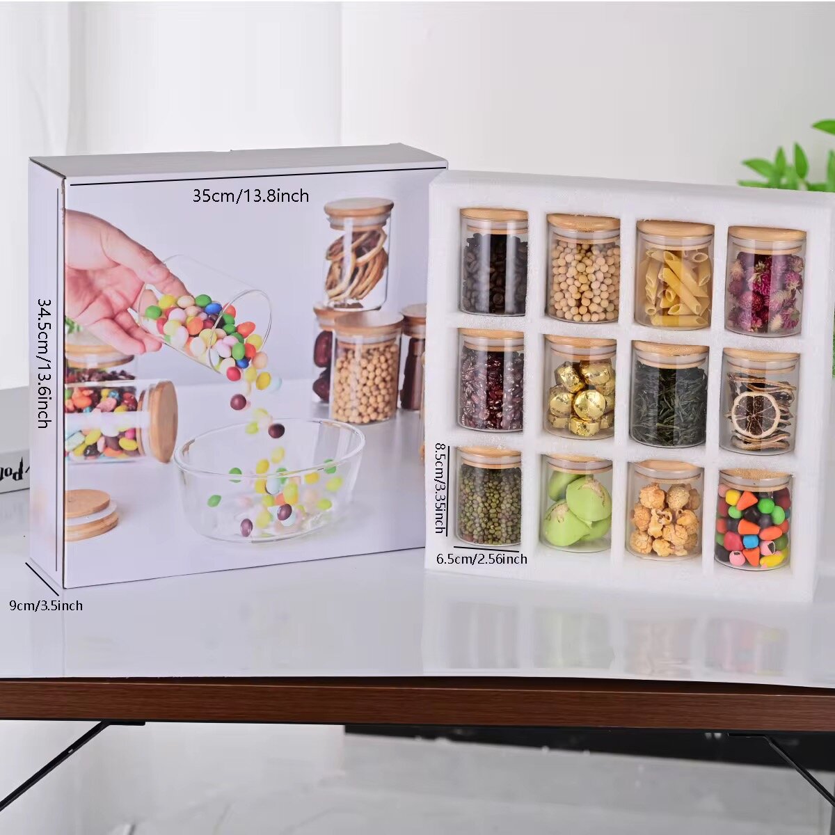 Ensemble de bocaux de rangement hermétiques