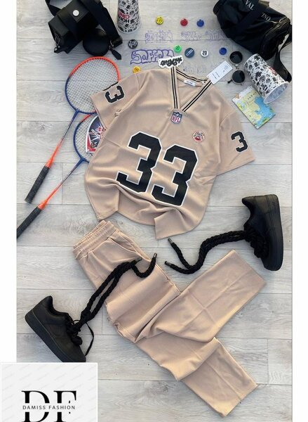 Ensemble sportif beige pour homme