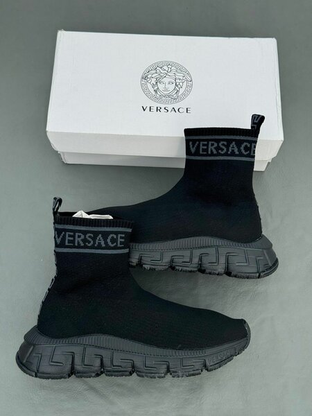 Baskets montantes Versace noires