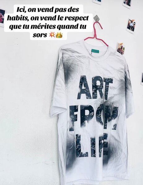 T-shirt artistique unisexe
