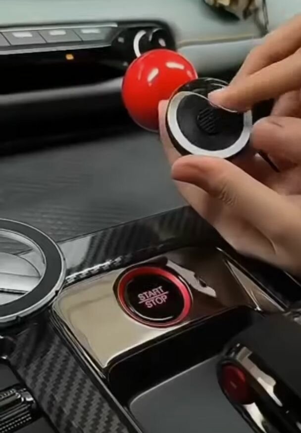 Ball shaped push start button