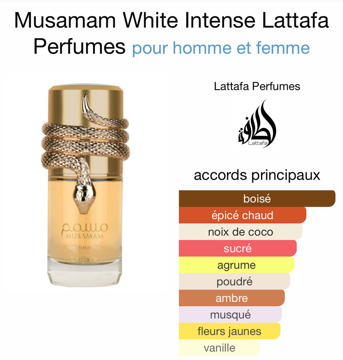 Parfum Lattafa Musamam White Intense