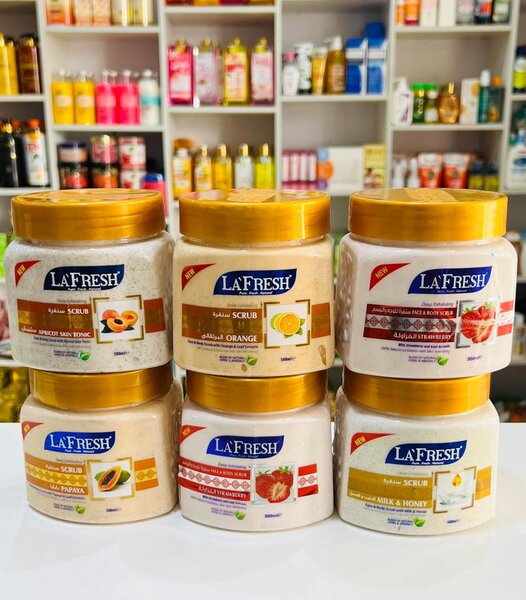 La fresh face and body scrub