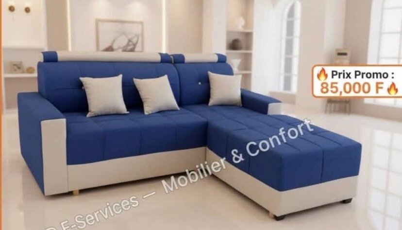 Canapé d'angle modulable