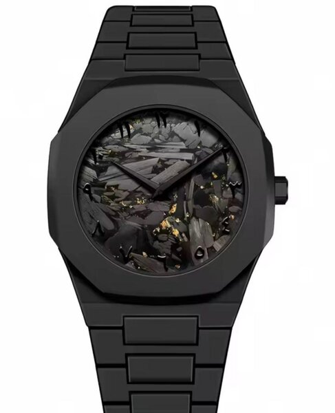 Montre Noire Élégante