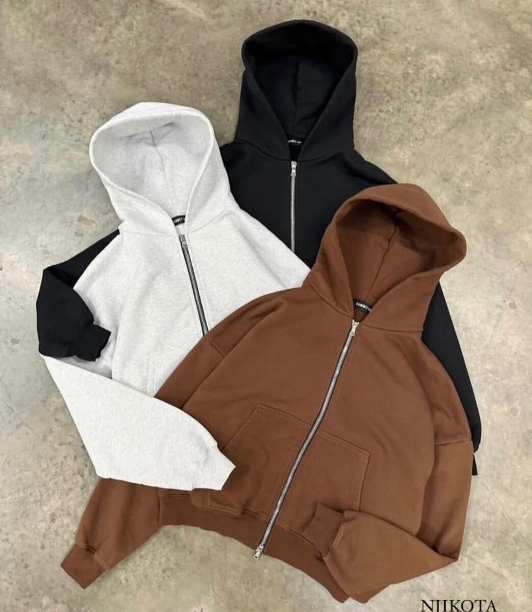 Sweat à capuche zippé unisexe