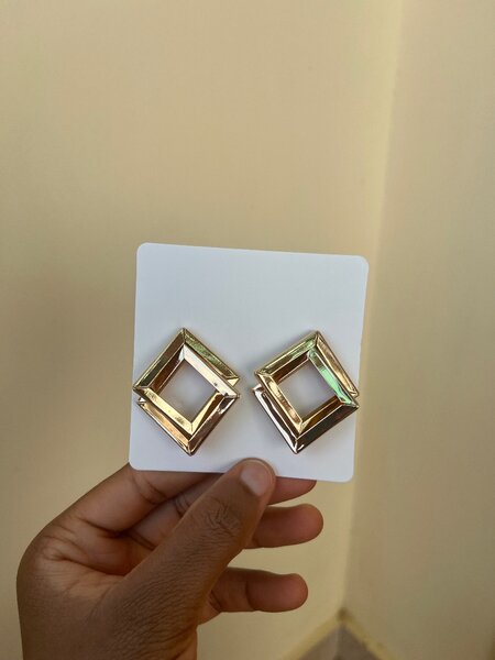 Asymmetrical Shape Statement Earrings