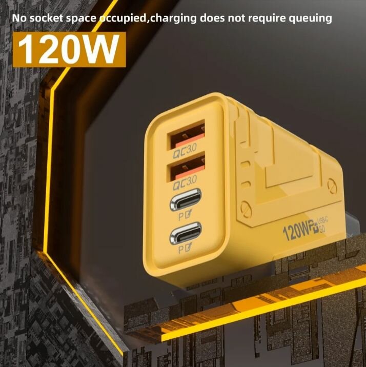 Chargeur Rapide 120W GaN