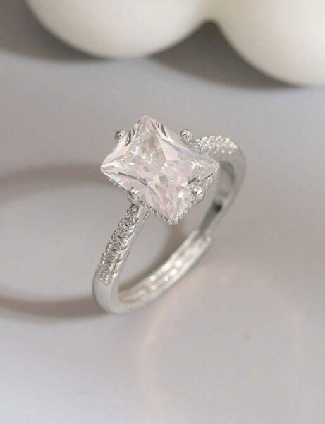 Bague Éclat Diamant Argent