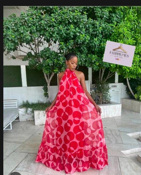 Robe maxi longue imprimée