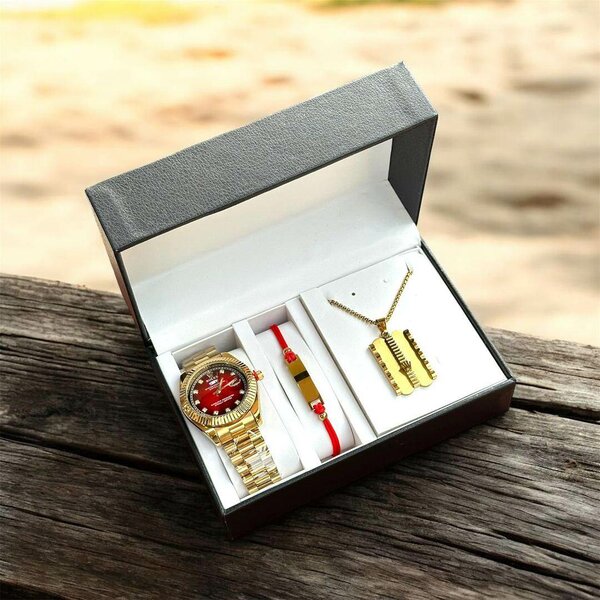 Ensemble Montre et Bijoux Luxe
