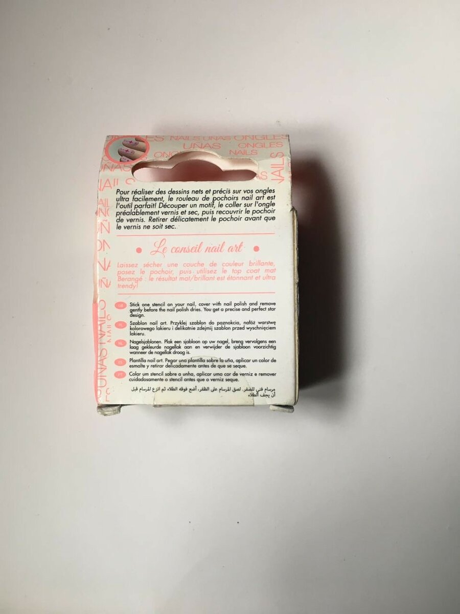 Pochoirs ongles nail art