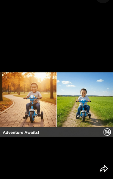 Tricycle Enfant Bleu 3 ans