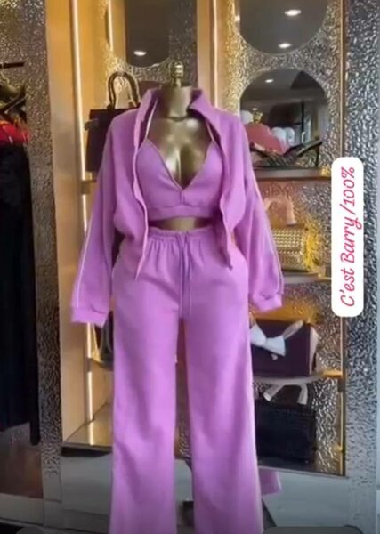 Ensemble de yoga violet