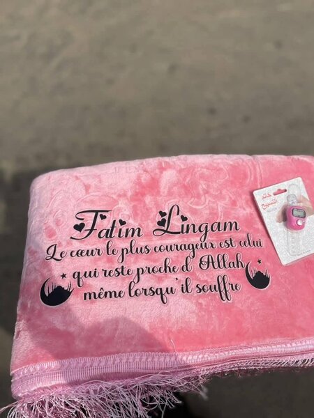 Tapis de prière personnalisé