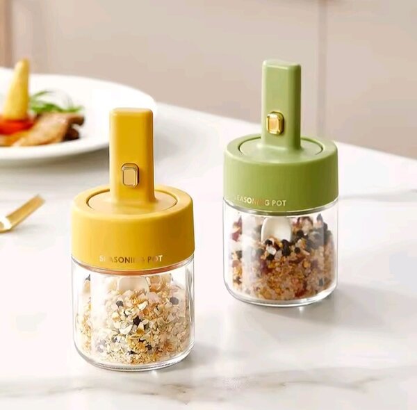 Pot à Épices en Verre avec Cuillère