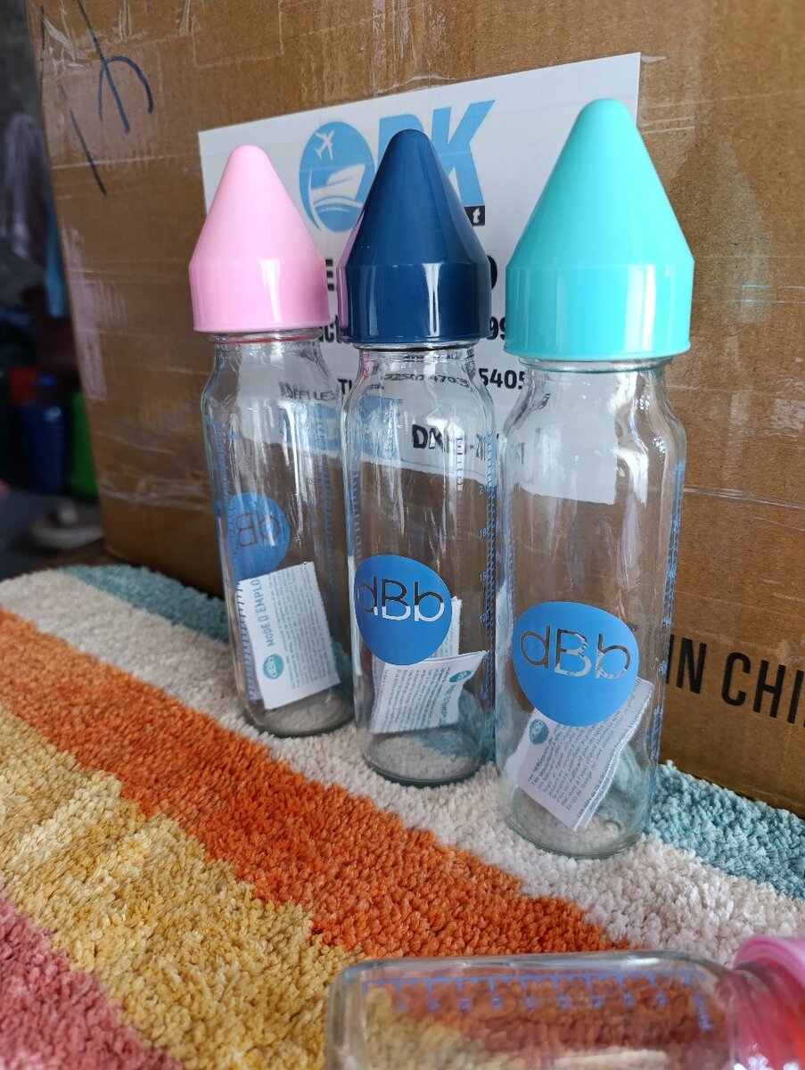 Biberon pharmaceutique en verre