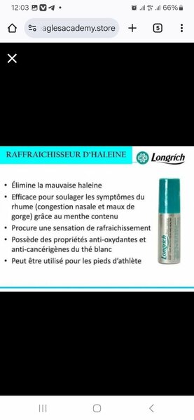 Rafraîchisseur d'Haleine Longrich