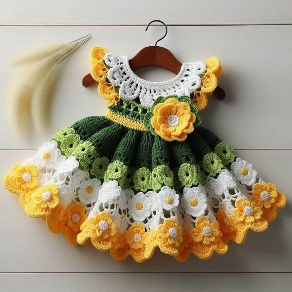 Robe au crochet pour bébé