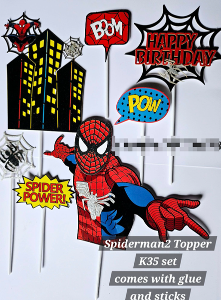 Spiderman topper for decorating cakes