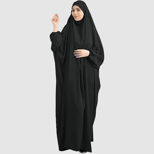 Namaz chadar with sleeves and attached niqab