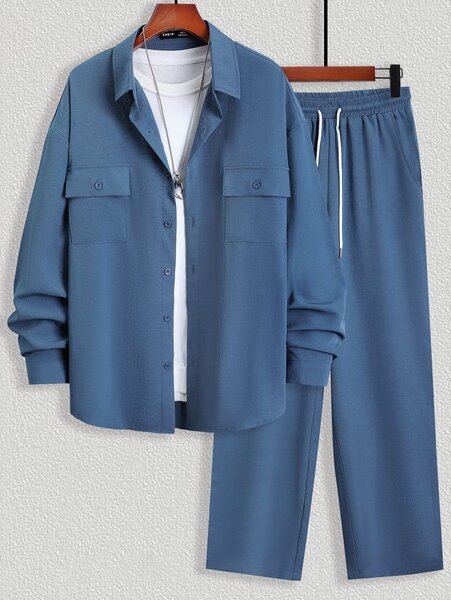 Ensemble décontracté bleu