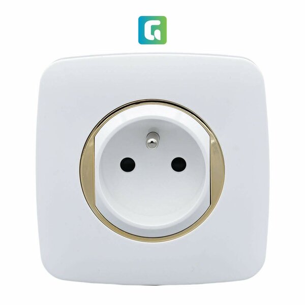 5 Prise murale ronde élégante