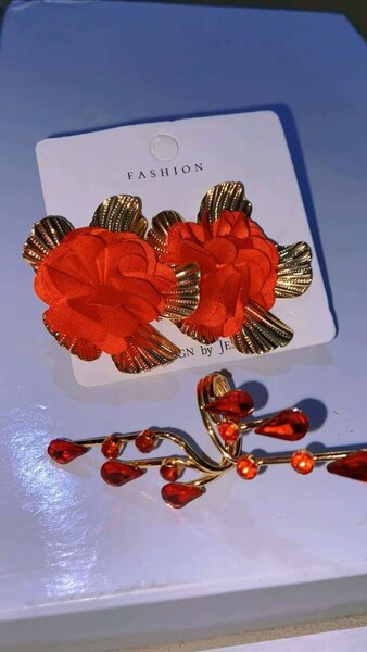 Boucles d'oreilles florales élégantes