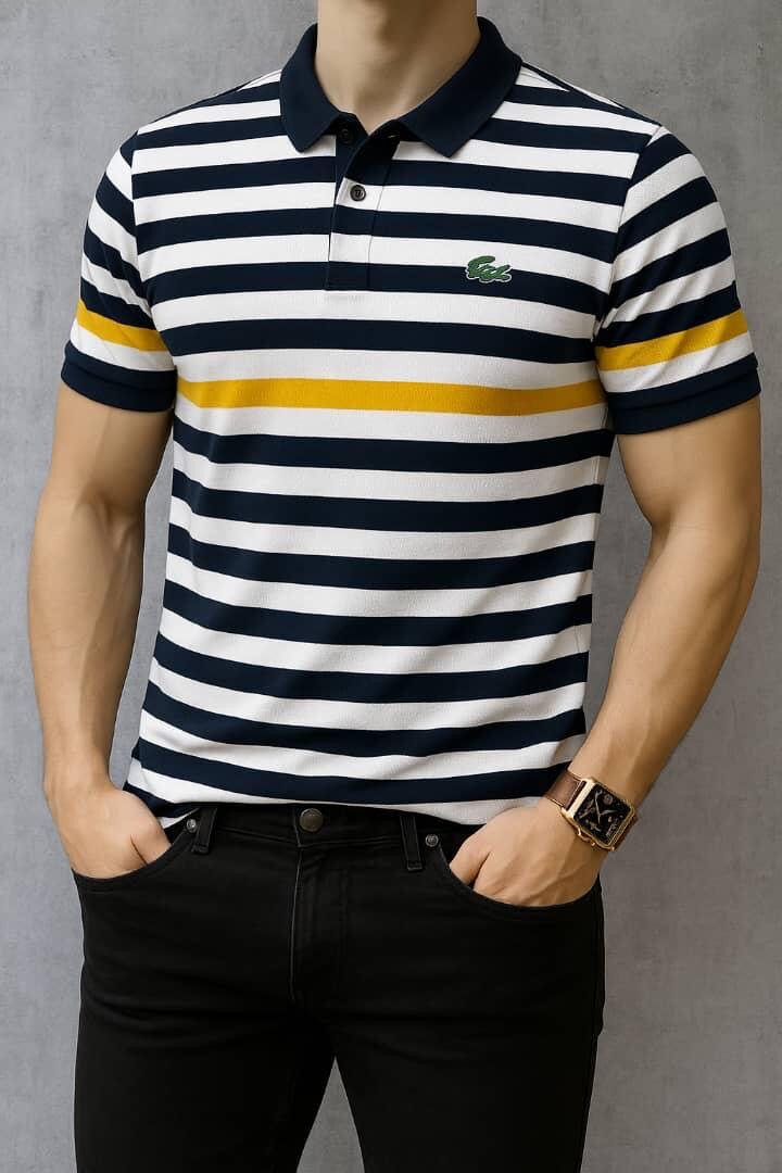 Polo rayé élégant pour hommes